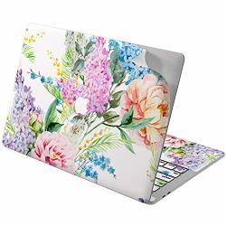 Cavka Vinyl Decal Skins For Apple Macbook Pro 13" 2019 15" 16" 2018 2016 Retina 2017 Mac Air 11 Mac 12 Protective Lilac Flowers