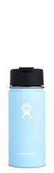 Hydro Flask 16 Oz Travel Coffee Flask Stainless Steel & Vacuum Insulated Wide Mouth With Hydro Flip Cap Frost