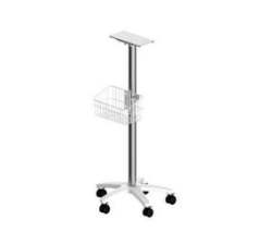 Patient Monitor Trolley - 5 Wheel Base - Mounting Plate & Accessory Basket Weight: 6KG 5 Wheel Base Mounting Plate Accessory Basket