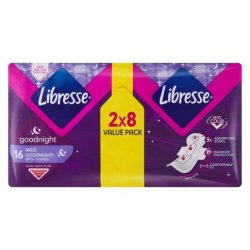 Libresse Maxi Goodnight Pads 16 Pack