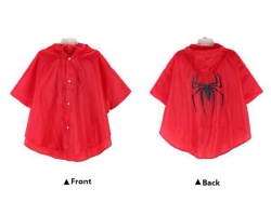 Superhero Spider Rain Coat Poncho