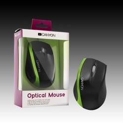 Canyon Super Optical Mouse in Black with Green
