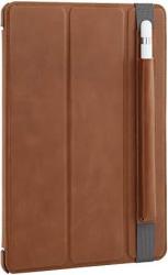 Stilgut Couverture Genuine Leather Case For Apple Ipad Pro 9.7 " With Pencil Holder Stand & Smart-cover Function Cognac Brown