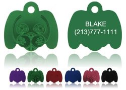 Dog Face Pet Tags Free & Fast Shipping Enter Details In "gift Message Area At Checkout