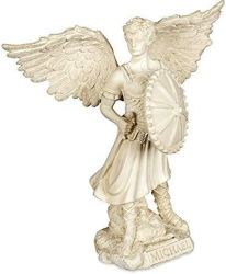 17.8CM St Michael The Archangel Stone Statue