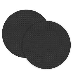 2 Pcs Reusable Round Non Stick Bbq Barbecue Grill Mat Pad Sheet Baking Pan Fry Liner For Charcoal Grills Electric Ovens Microwave Ovens