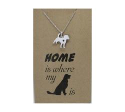 Crcs -stainless Steel Necklace On Card-home & Dog