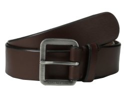 Marc New York By Andrew Marc - Marc Ny Beveled Brown Men's Belts