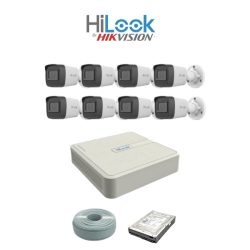 Hilook By Hikvision 2MP Ip Camera Kit - 8CH Nvr With 8 Poe - 8 X 2MP Ip Cameras 30M Ir - 1TB Hdd