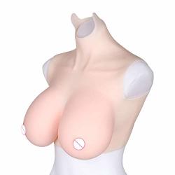 Food Grade Kayjery Oil Free Silicone Breast Forms Fake Boobs Breastplate Drag Queen For Crossdressers Mastectomy Transgender B-g Cup Purewhite Dcup