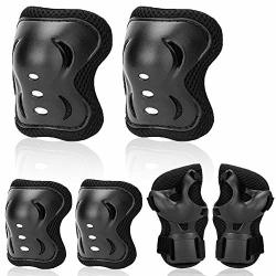 Uggkin Kids Protective Gear Set Knee Pads Elbow Pads Wrist Guards 3 In 1 Safety Pads Set For Kids For Cycling Skating Rollerblading Skateboard