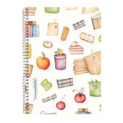 Bags A4 Notebook Spiral And Lined Back To School Graphic Notepad Gift 252