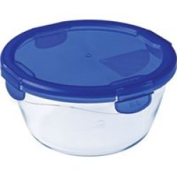 - Cook & Go Glass Small Round Bowl With Lock-lid