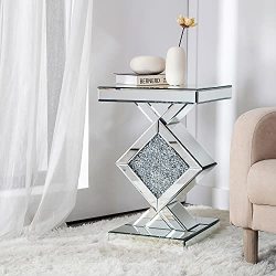 small glass lamp table