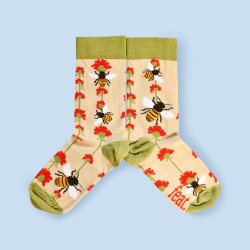 Hunting For Pollen Bee Socks His & Hers Sizes - UK 8 - 11