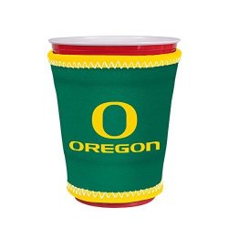 Kolder Ncaa Logo Coolie Cup Holder Sleeve Fitting Plastic Cups Pint Glasses Coffee Cups Ice Cream Etc. - Neoprene And Bottomless Oregon Ducks