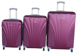 3-PIECE Travel 28-INCH Luggage Suitcase Bag Set - Stylis