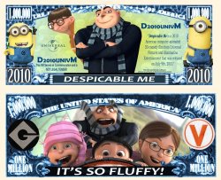 Despicable Me One Million Dollar Bill