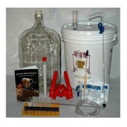 Home Brew Ohio RL-WKZ2-0IJS Gold Complete Beer Equipment Kit K7 With 5 Gal Glass Carboy