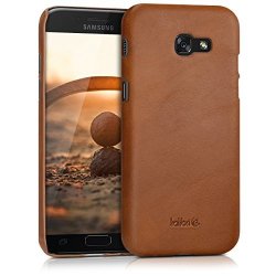 Kalibri Real Leather Back Cover Case For Samsung Galaxy A5 2017 - Leather Case Cover Protection Case In Cognac
