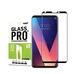For LG V30 Tempered Glass Screen Protector Hartser Full Coverage 3D Curved 9H Hardness Bubble-free Anti-scratch Screen Protector For LG V30