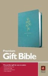 Premium Gift Bible Nlt Red Letter Leatherlike Teal Leather Fine Binding