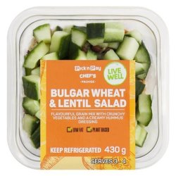 Bulgar Wheat & Lentil Salad 430G