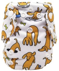 Bambo O Baby Newborn All-in-one Nappy - Sausage Dog