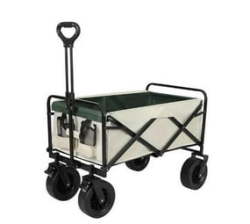 Portable Multifunction Cart Outdoor Camping Foldable Table Light Wagon Trolley