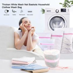 New Set Of 5 Multi Function Travel Delicates Lingerie Mesh Tidy Laundry Smart Wash Bags