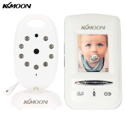Kkmoon 2.0in 2.4ghz Wireless Baby Monitor + Camera Support Auto Pair Plug And Play 2-way Talk Ir Nig