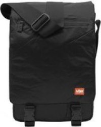 Vax Barcelona Entenza Vertical Messenger Bag For 12 Notebook Black Melt