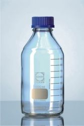 Bottle Clear Glass With Screw Cap 1L