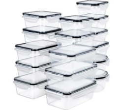 - 16 Piece Airtight Plastic Food Storage Container Set