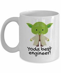 Best Engineer Mug - Yoda Best Engineer Gift - Funny Engineer Gift - Yoda Collectors - Star Wars Mug - Yoda Best Engineer Tea