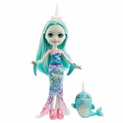 Mattel Enchantimals Naddie Narwhal Small Doll 6-IN & Sword Animal Friend Figure 6-INCH Small Doll With Mermaid Skirt Fins And Shoes Great Gift For