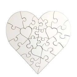 Heart Shape Mdf Puzzle 170 X 175MM