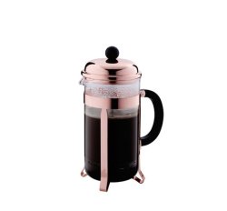 - Coffee Plunger Copper Plated - 8 Cup - 1.0 Litre