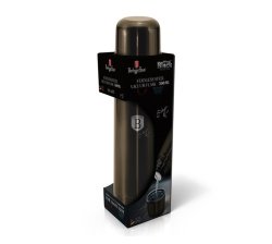 500ML Stainless Steel Vacuum Flask - Shiny Black