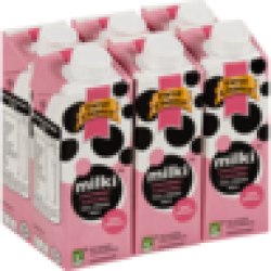 Milki Uht Strawberry Flavoured Milk Cartons 6 X 250ML