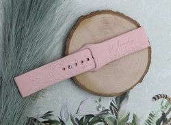 Wildflower With Name Personalized Watch Band Universal & Apple - Universal 22MM Large