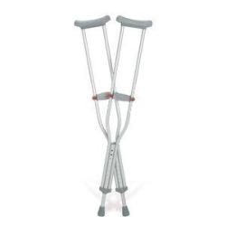 GU91214 - Guardian Red Dot Standard Adult Push-button Auxiliary Crutches 44-52