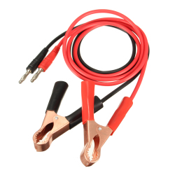 2pcs 15a Banana Plug To 80mm Car Battery Clip Clamp Power Alligator Clips Cable