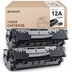 Ziprint Compatible Toner Cartridges Replacement For Hp 12A Q2612A For Hp Laserjet 1010 1020 1012 1022 1022N 3015 3055 1018 3030 Printer Black 2-PACK