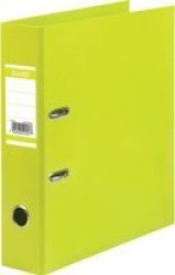 Bantex Paper Casemade Lever Arch File A4 70MM Lime Green