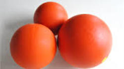 Pvc Solid Ball 17.3mm Orange