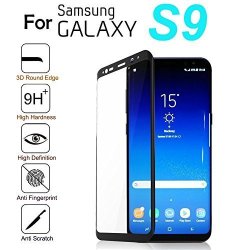 Mchoice 3D Full Cover Curved Tempered Glass Screen Protector For Samsung Galaxy S9 5.8INCH Black