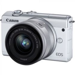 Canon Eos M200 Mirrorless Camera With 15-45MM Is Stm Lens White