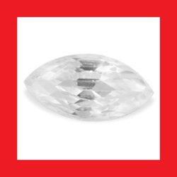 Zircon Natural Africa - Top White Marquise Cut - 0.575cts