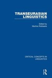 Transeurasian Linguistics Hardcover